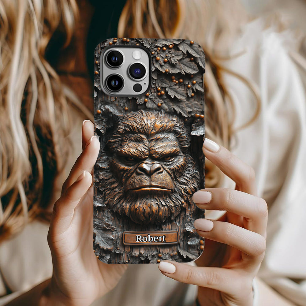 Sasquatch - Coque de téléphone personnalisée avec motif intégral pour le camping