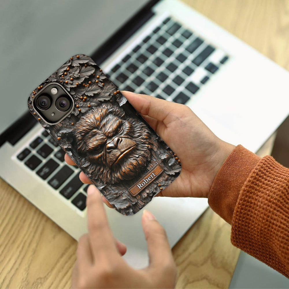 Sasquatch - Coque de téléphone personnalisée avec motif intégral pour le camping