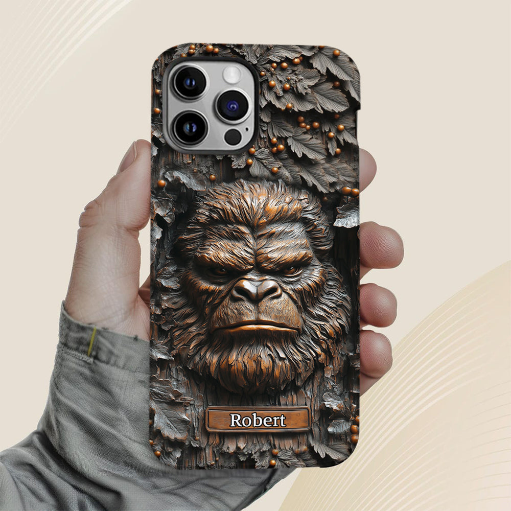 Sasquatch - Coque de téléphone personnalisée avec motif intégral pour le camping