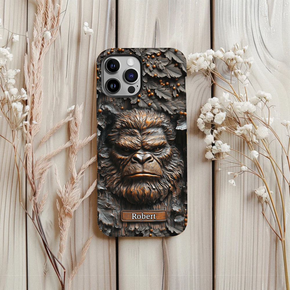 Sasquatch - Coque de téléphone personnalisée avec motif intégral pour le camping