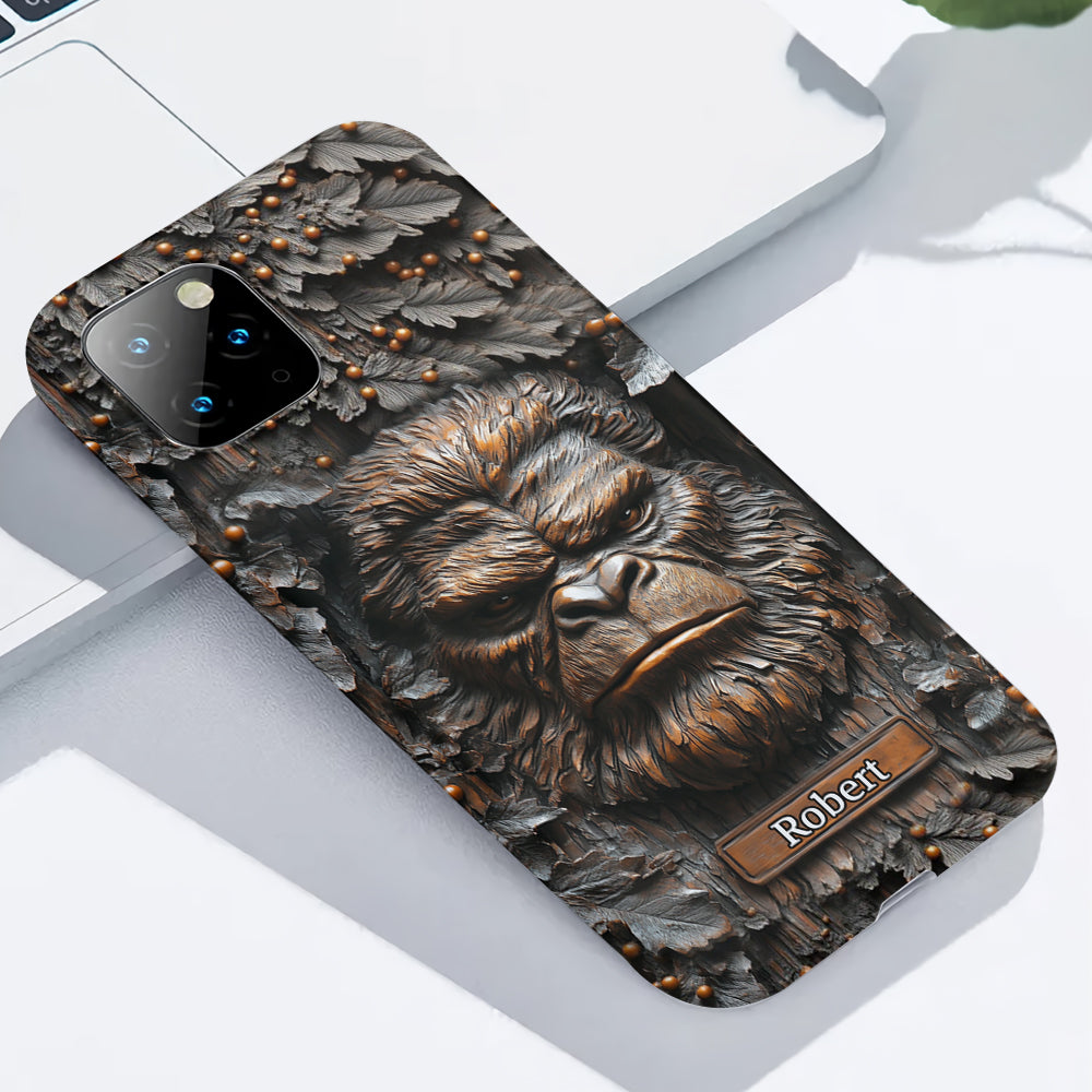 Sasquatch - Coque de téléphone personnalisée avec motif intégral pour le camping