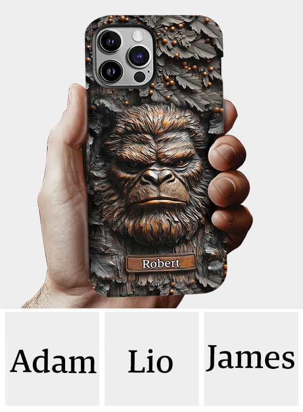Sasquatch - Coque de téléphone personnalisée avec motif intégral pour le camping