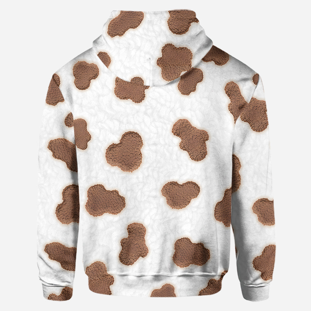 Niedliche Hochlandrinder – Personalisierter Hoodie und Leggings mit Hochlandrind-Motiv