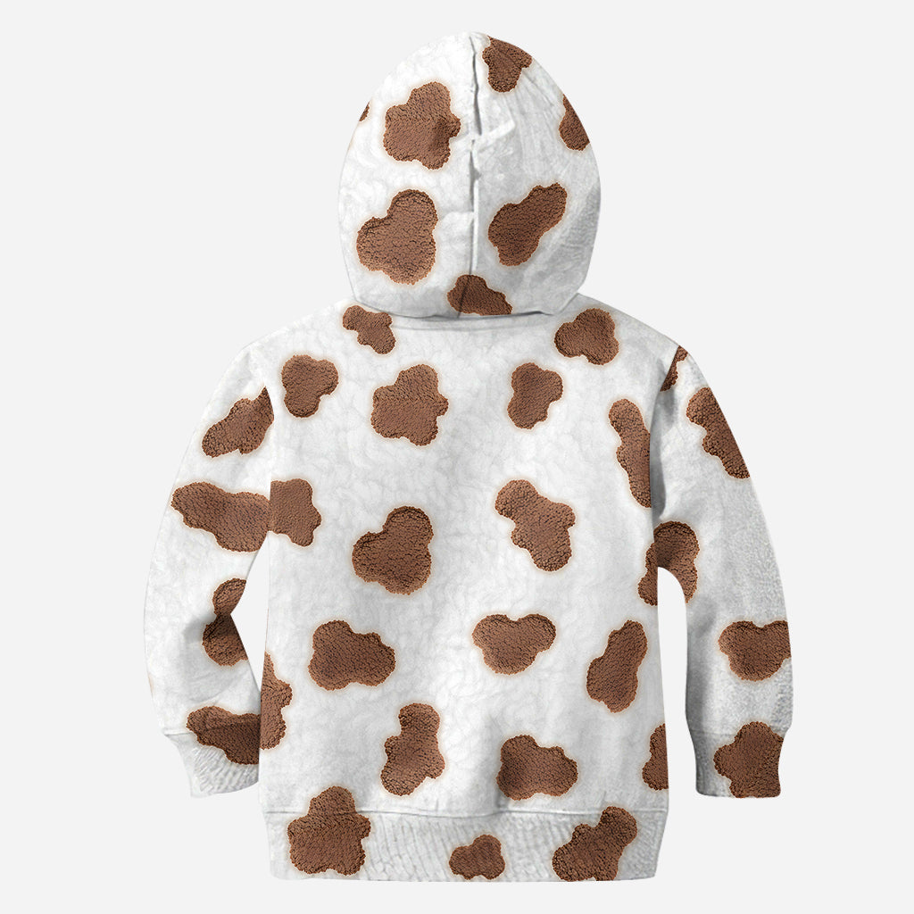 Niedliche Hochlandrinder – Personalisierter Hoodie und Leggings mit Hochlandrind-Motiv