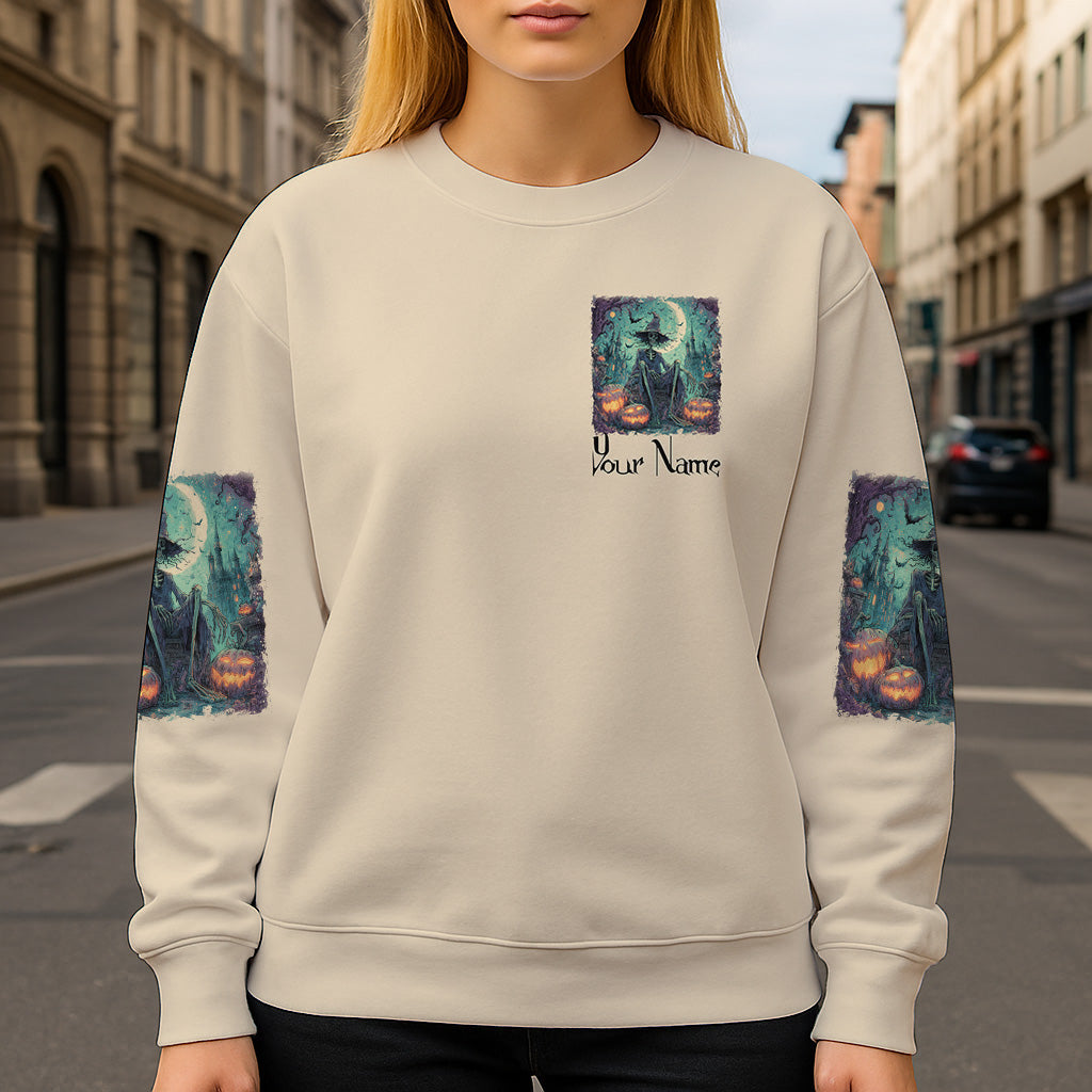Town Of Halloween - Personalized Witch All Over Shirt