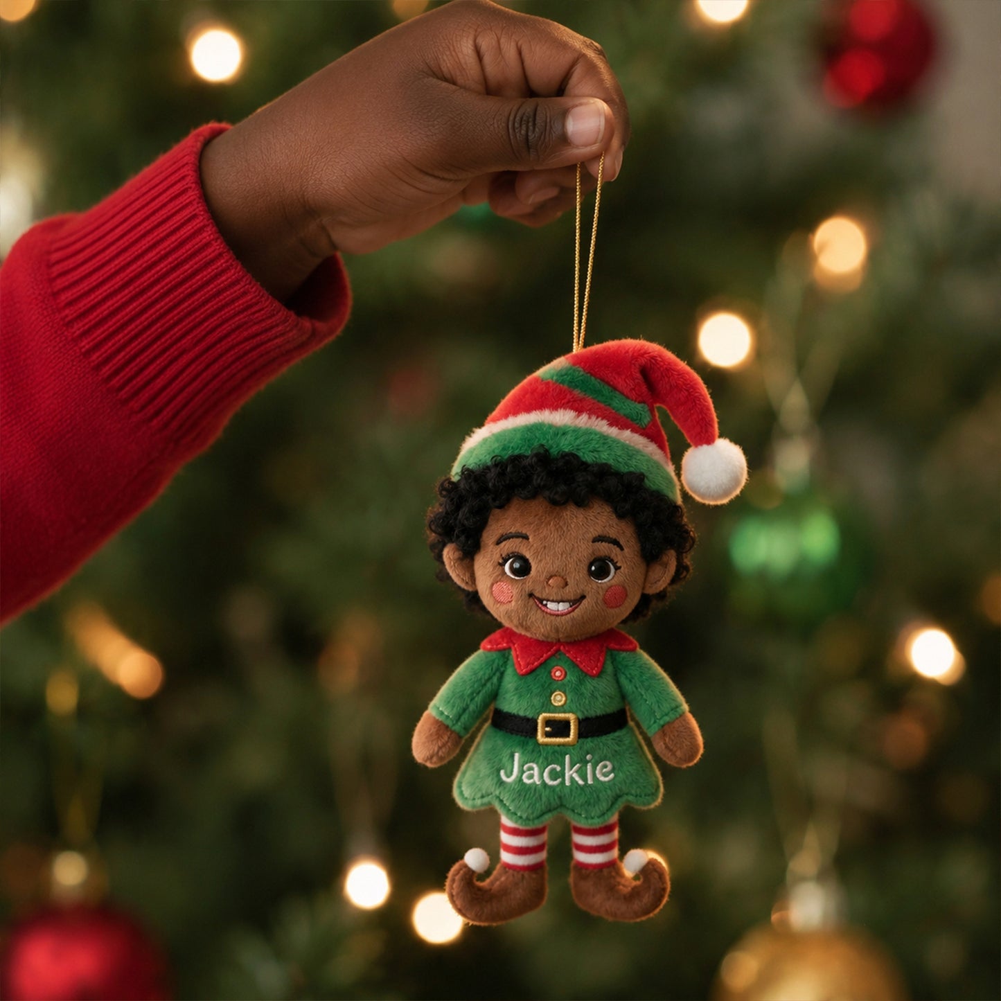 Little ELF - Personalized Kid Plush Ornament