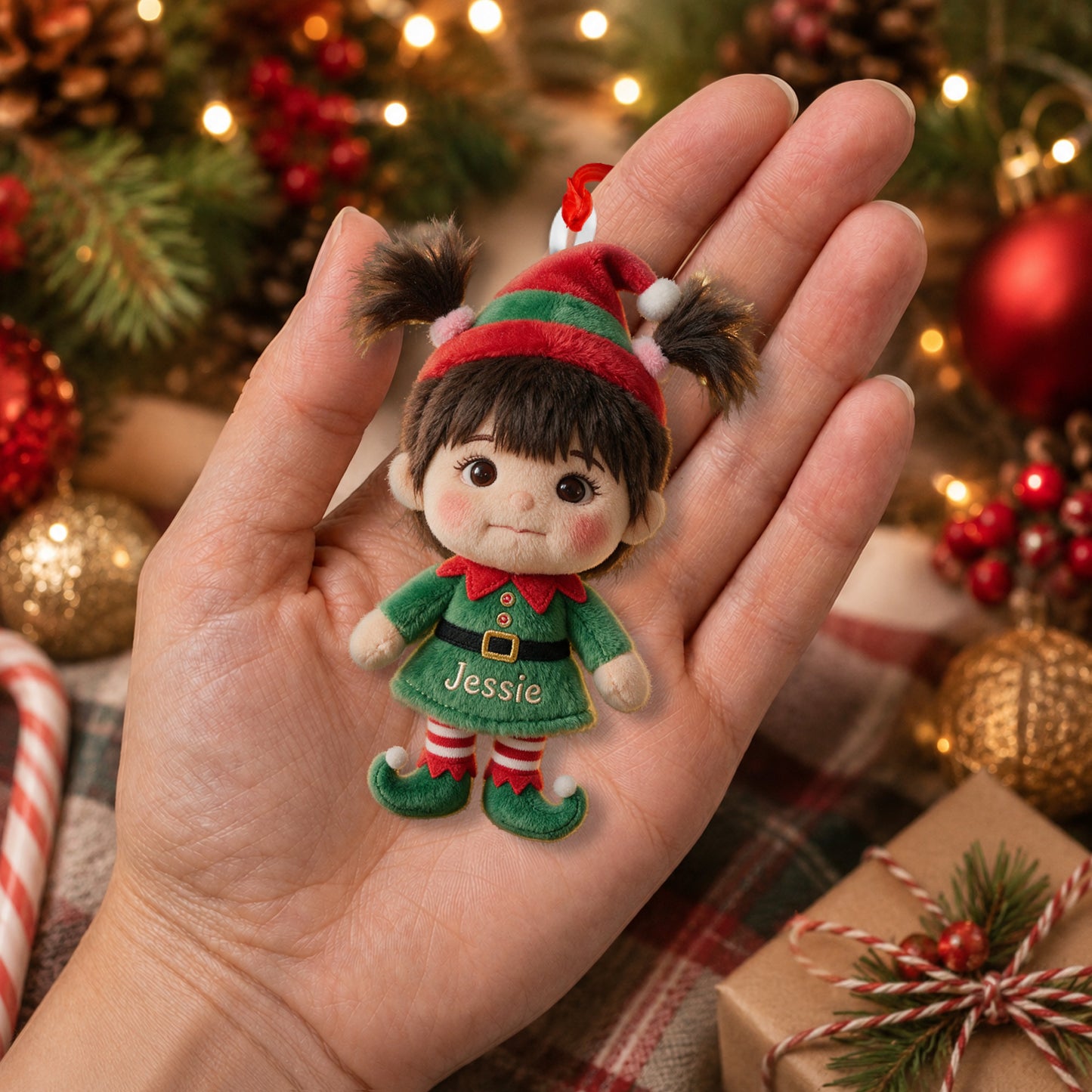 Little ELF - Personalized Kid Plush Ornament