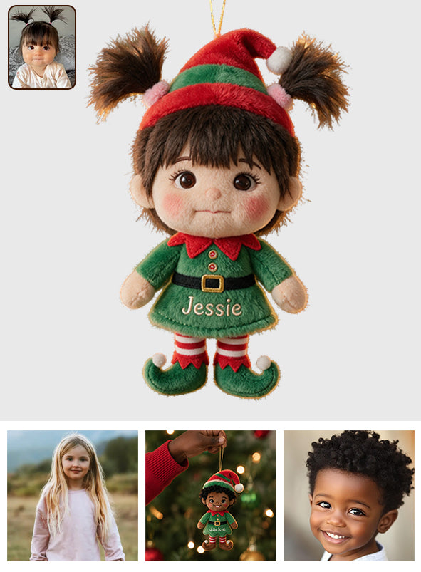 Little ELF - Personalized Kid Plush Ornament