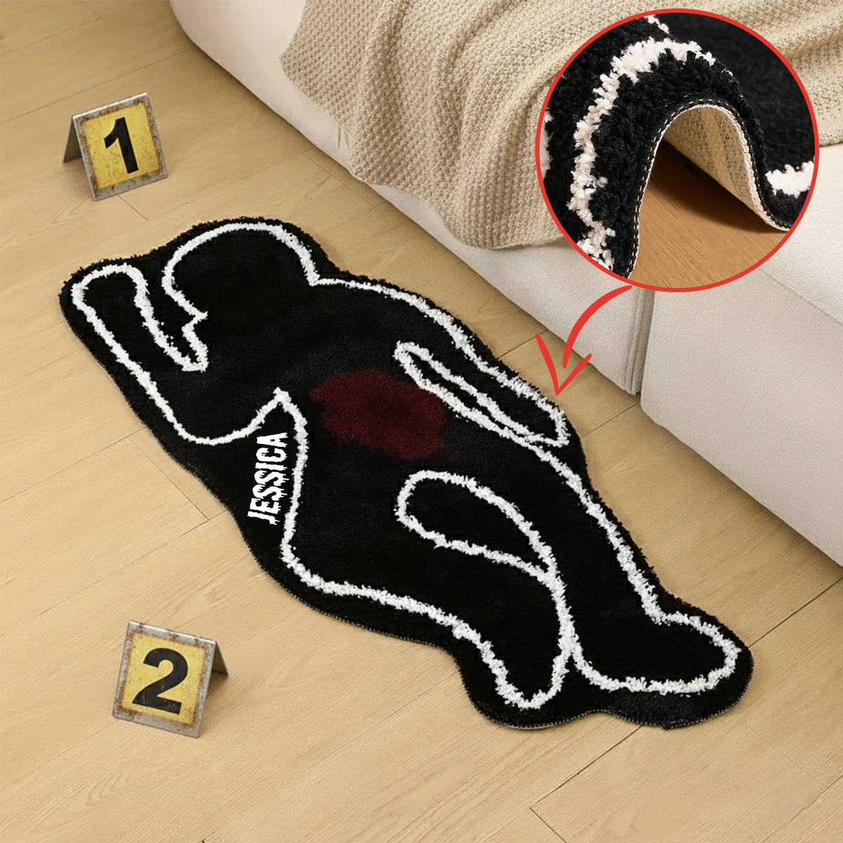 True Crime Era – Personalisierter, rutschfester True Crime-Teppich