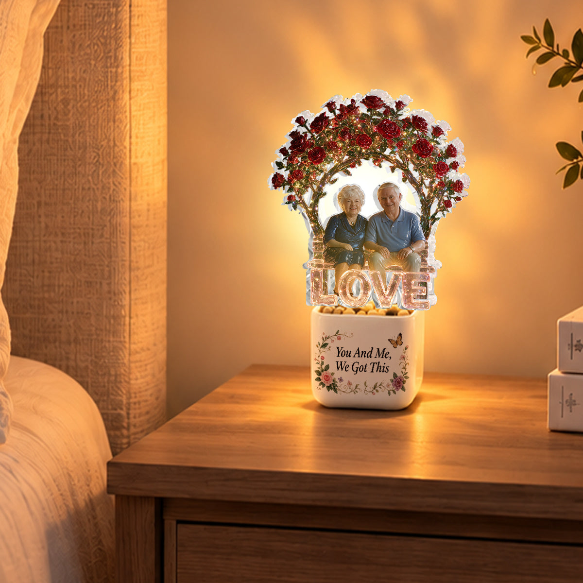 Vous & Moi, Nous Avons Ça - Pot en Céramique LED Personnalisé pour Couples