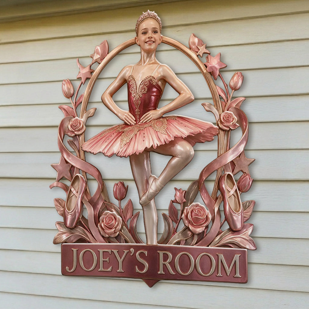 Love Ballet - Personalized Ballet 3D Printed Cut Metal Sign