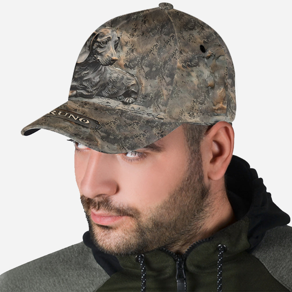 « Mon foyer, c'est là où est mon teckel » - Casquette classique personnalisée pour teckel