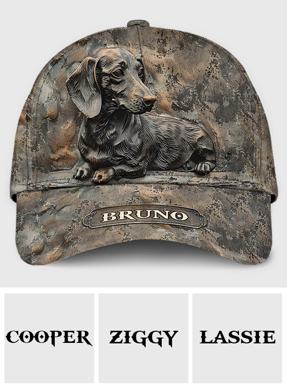 « Mon foyer, c'est là où est mon teckel » - Casquette classique personnalisée pour teckel