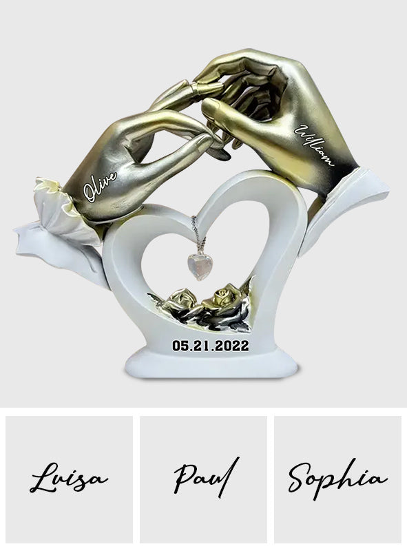 Anniversary Gifts For Couple - Personalized Couple Custom Shaped Acrylic Plaque