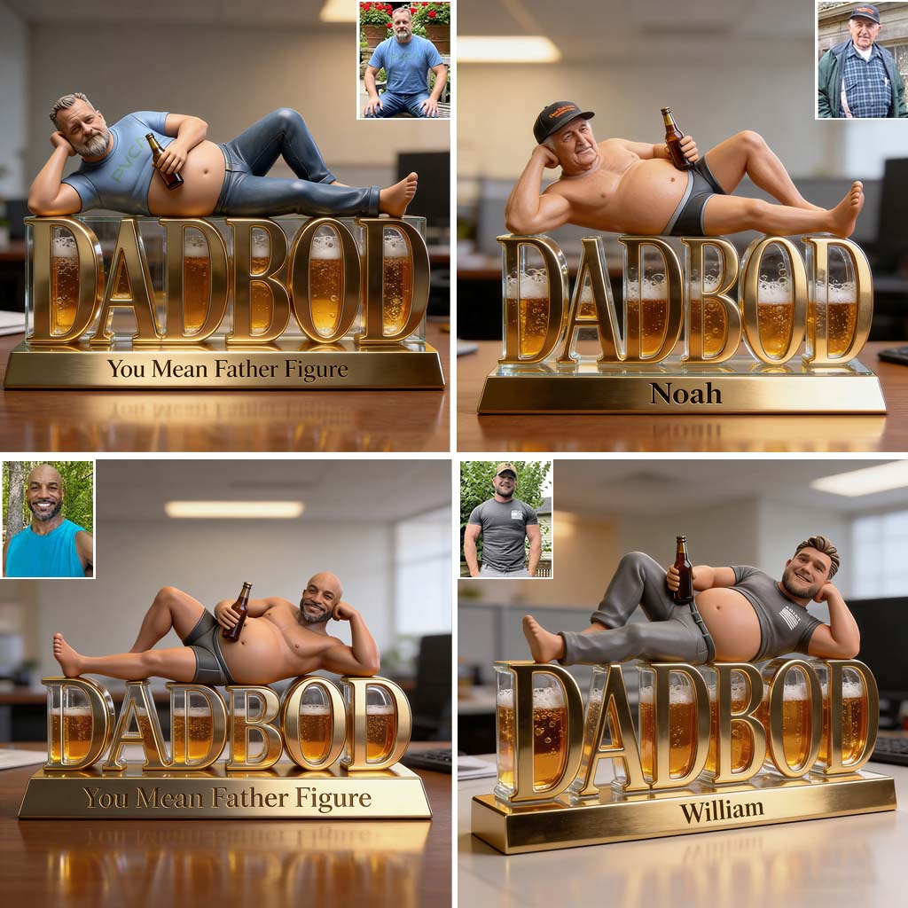 Dadbod Figur - Personalisierte Vater Acrylplakette