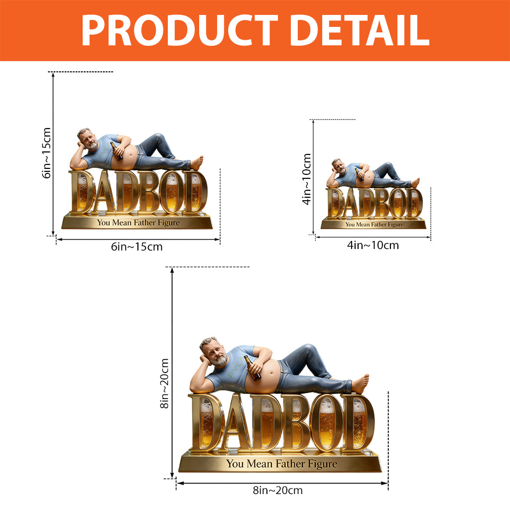 Dadbod Figur - Personalisierte Vater Acrylplakette