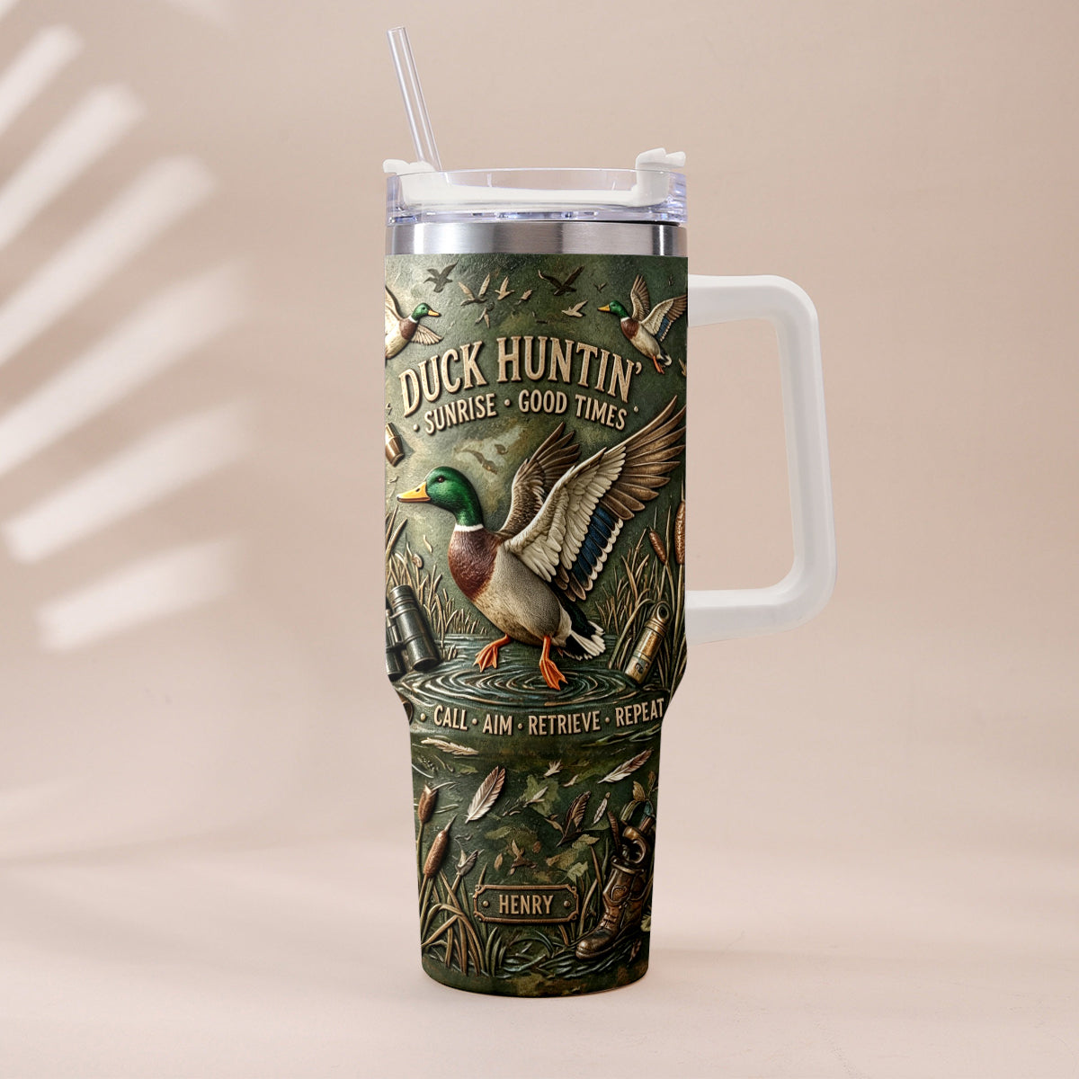 C'est la saison de la chasse - Tasse de chasse personnalisée avec charme en peluche