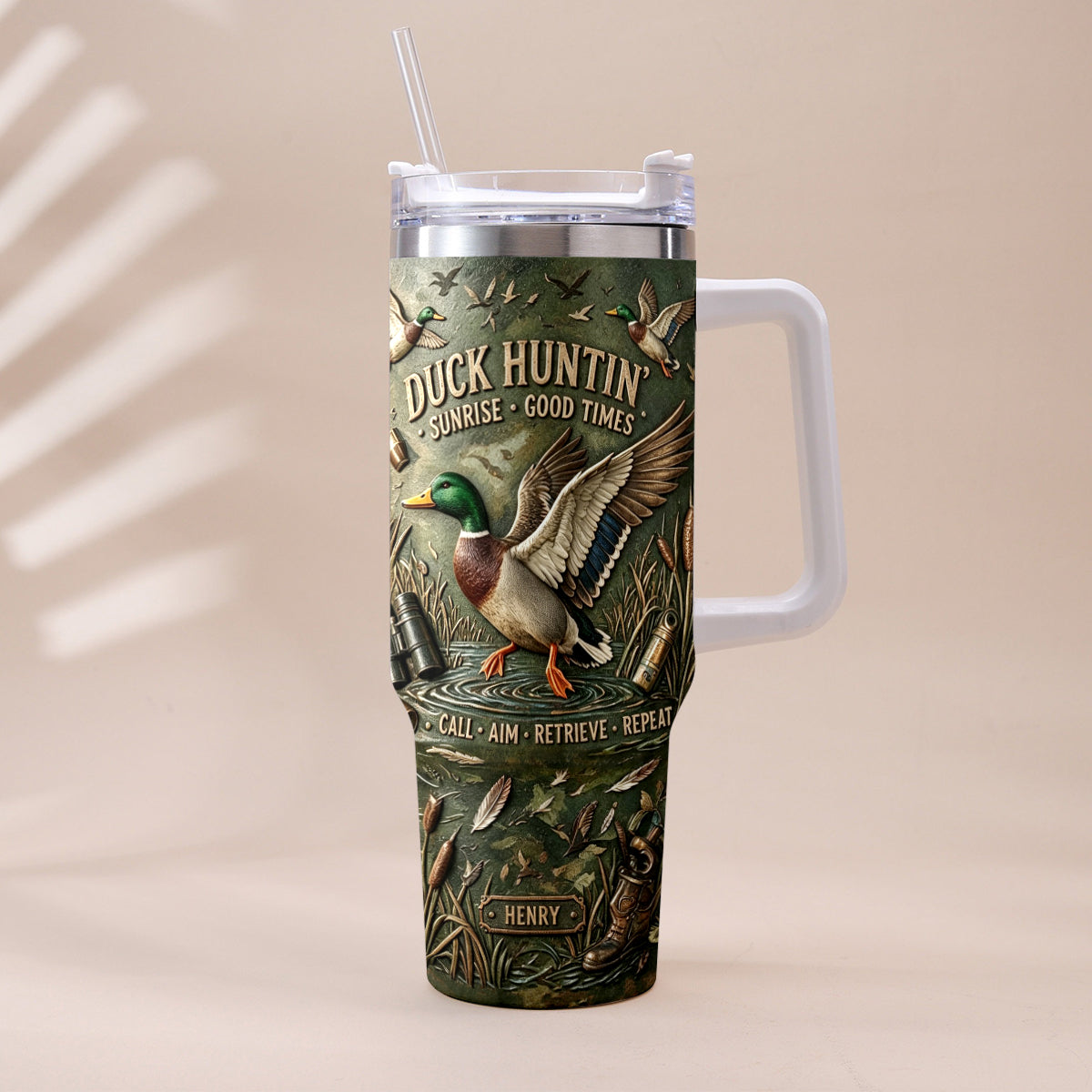 C'est la saison de la chasse - Tasse de chasse personnalisée avec charme en peluche