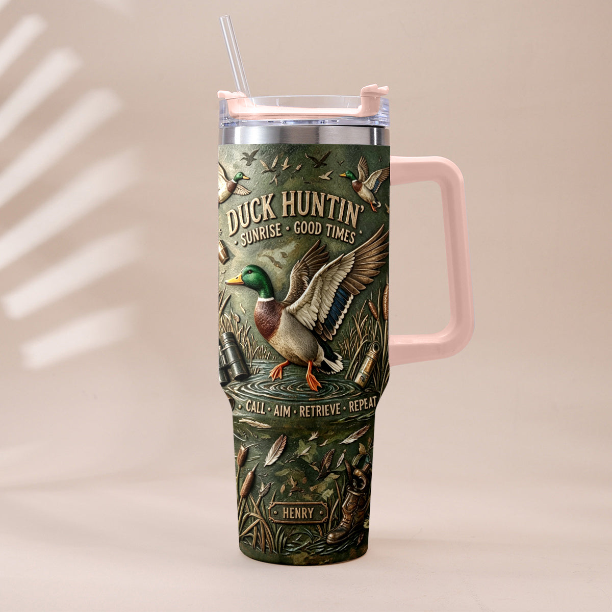 C'est la saison de la chasse - Tasse de chasse personnalisée avec charme en peluche