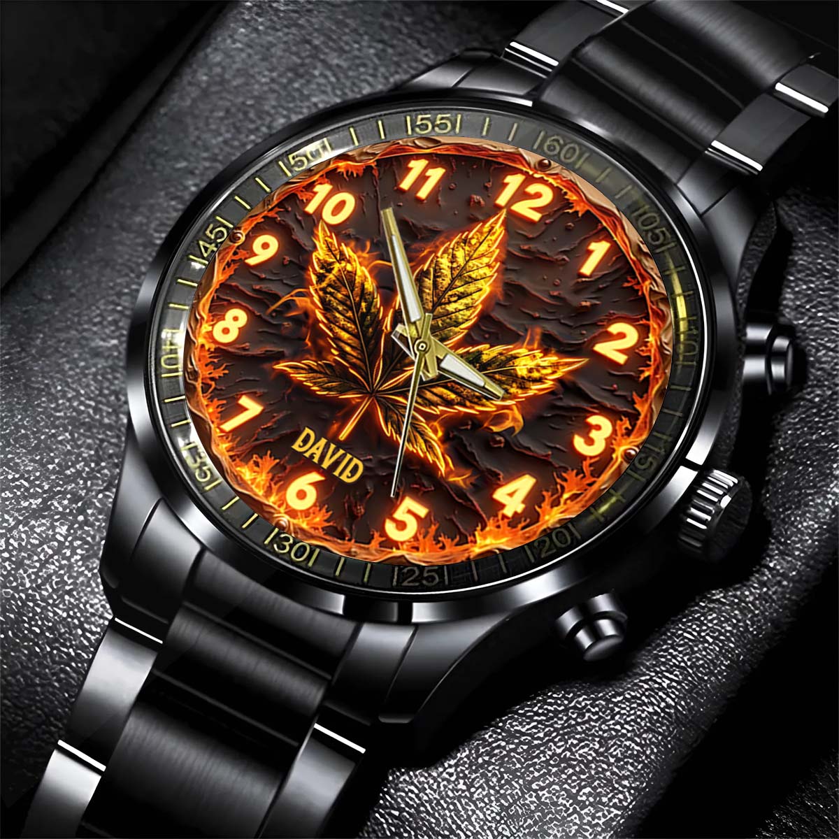 Fire Weed – Personalisierte Weed-Handuhr
