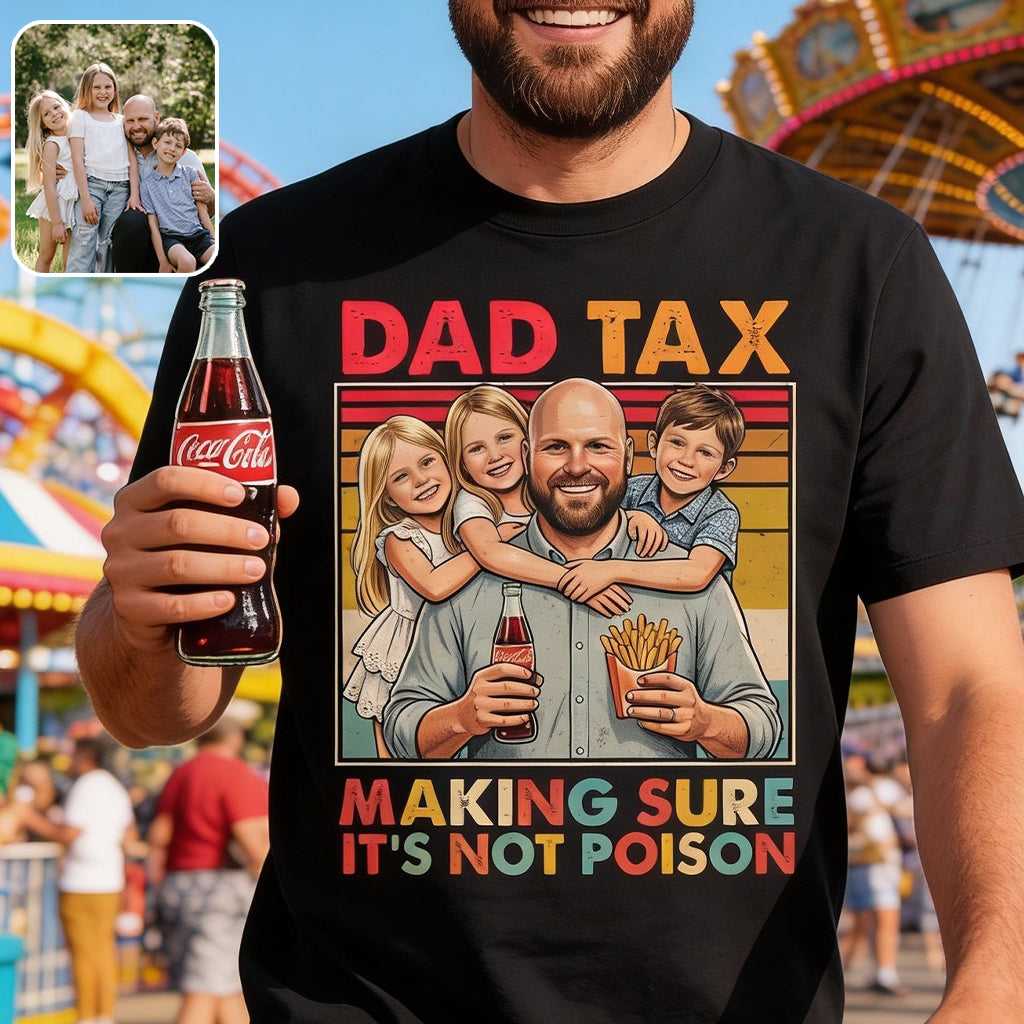 Lustiges Papa-Steuer - Personalisierte Vater T-Shirt und Hoodie