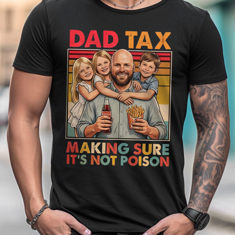Lustiges Papa-Steuer - Personalisierte Vater T-Shirt und Hoodie