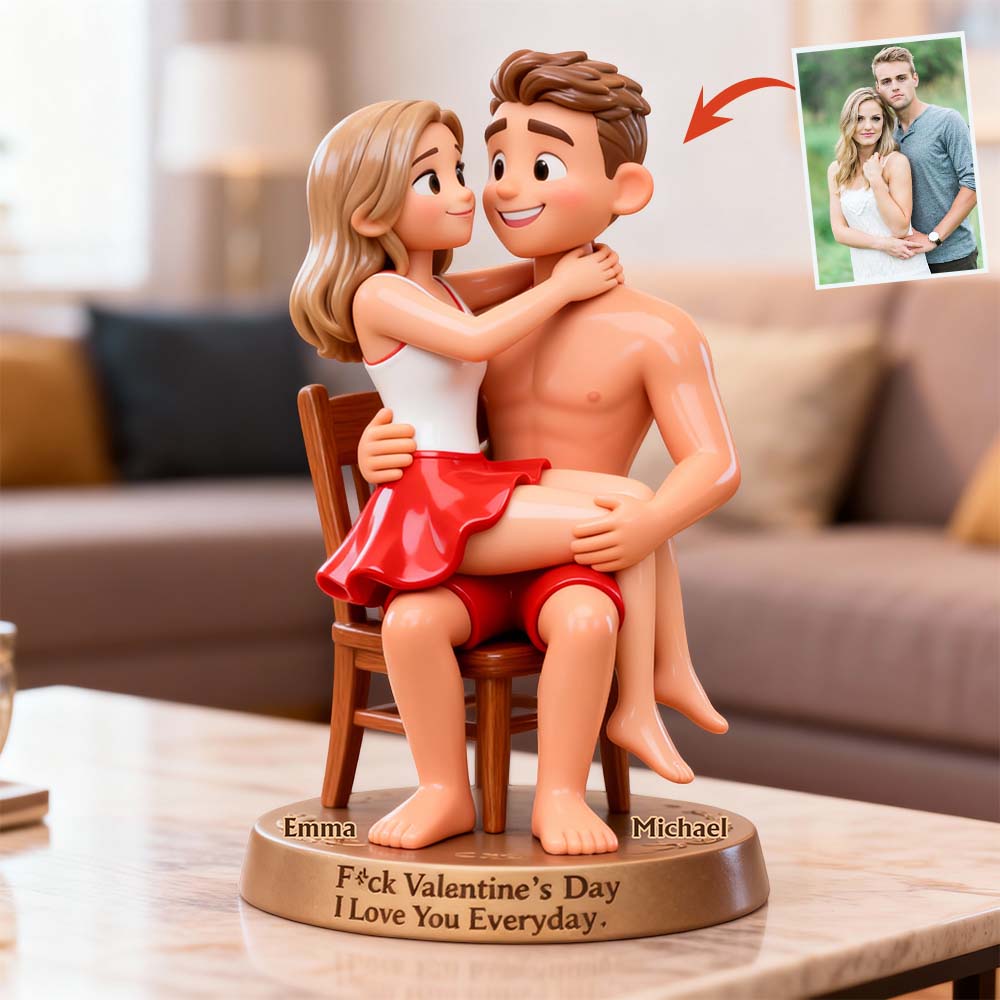 Any Photo Funny Gift For Couple - Personalized Couple Custom Shaped Acrylic Plaque