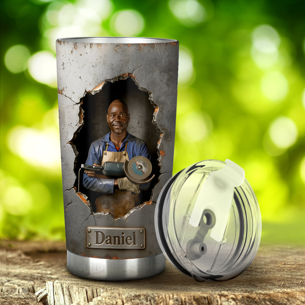 Custom From Any Photo - Personalized Welder Tumbler