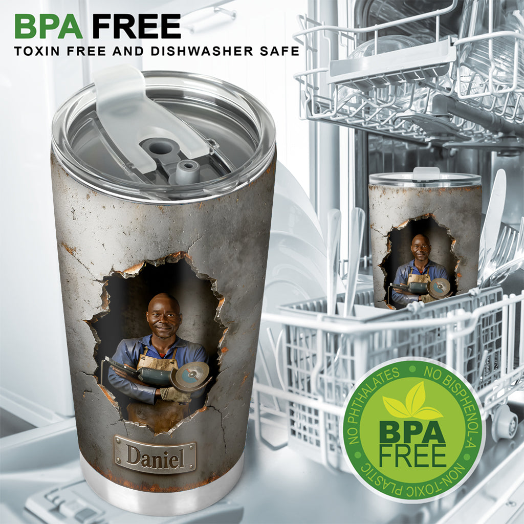 Custom From Any Photo - Personalized Welder Tumbler
