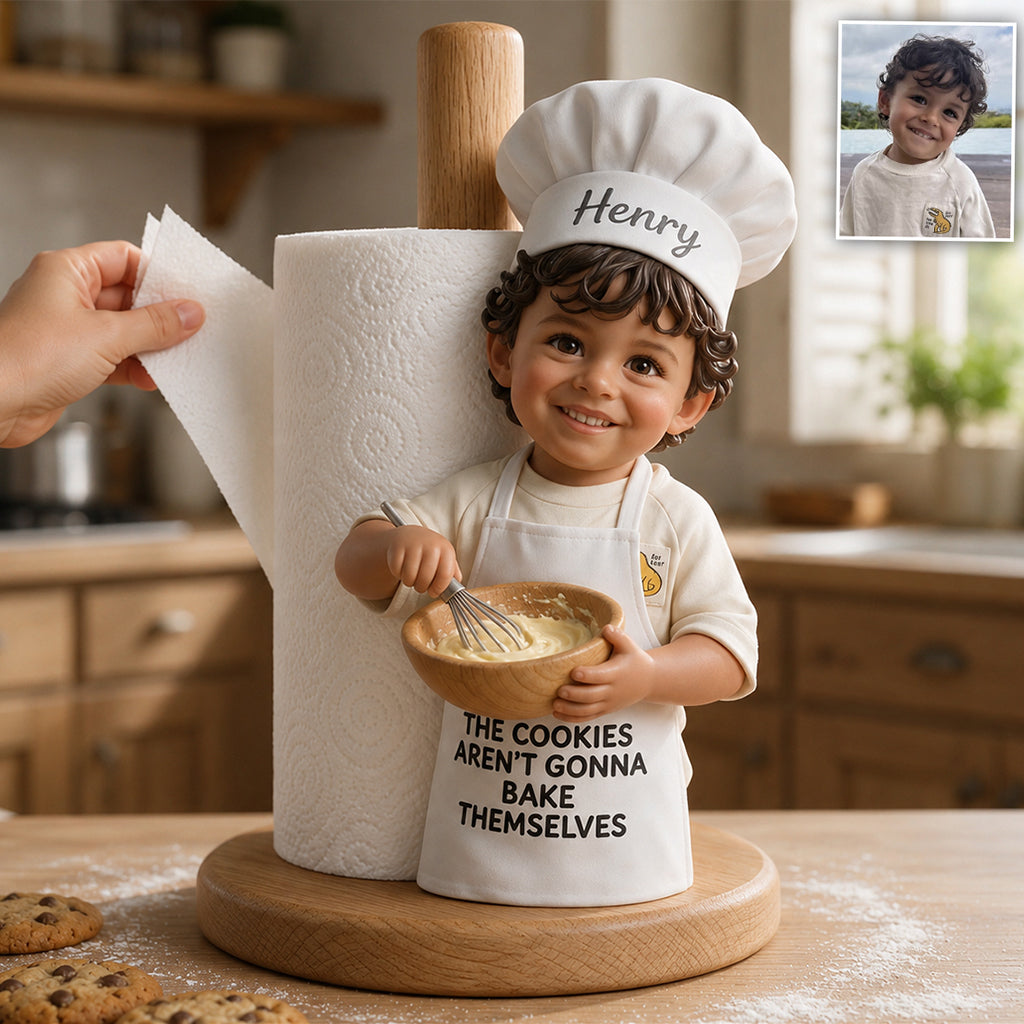 Kleiner Chef - Personalisierter Küchenpapierhalter