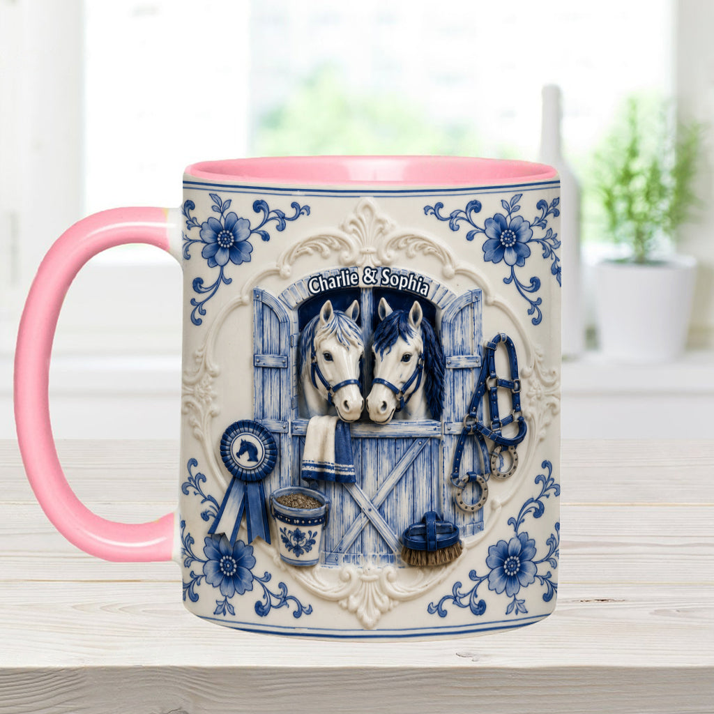 Love Horses - Personalized Horse Accent Mug