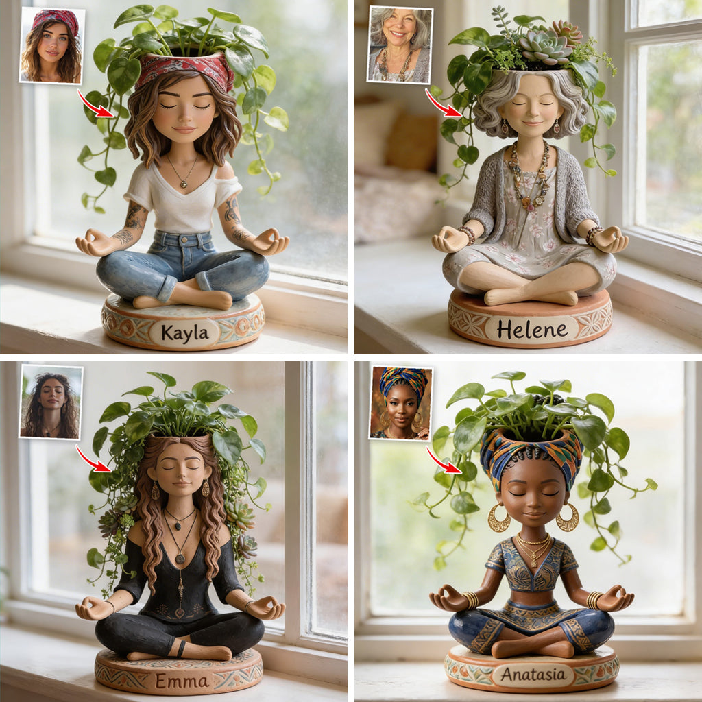 Jardin Zen - Où la Paix Grandit - Pot Acrylique Hippie Personnalisé