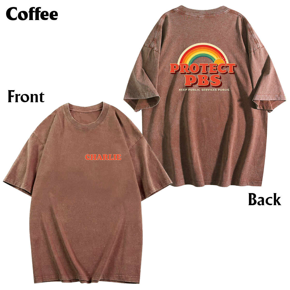 Öffentlicher Dienst bleibt öffentlich – Personalisiertes LGBT-Unterstützungs-T-Shirt