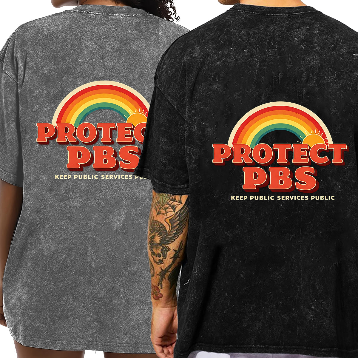 Öffentlicher Dienst bleibt öffentlich – Personalisiertes LGBT-Unterstützungs-T-Shirt