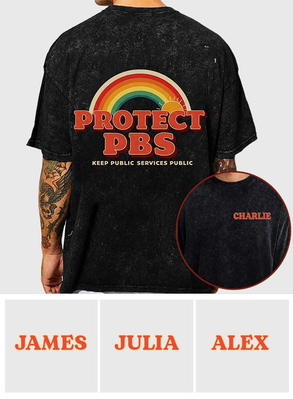 Öffentlicher Dienst bleibt öffentlich – Personalisiertes LGBT-Unterstützungs-T-Shirt