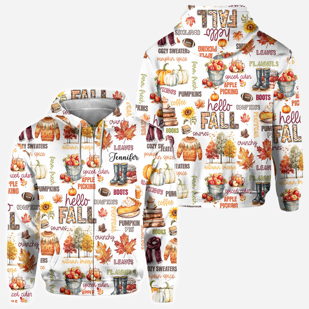 Bonjour l'automne - T-shirt personnalisé automne