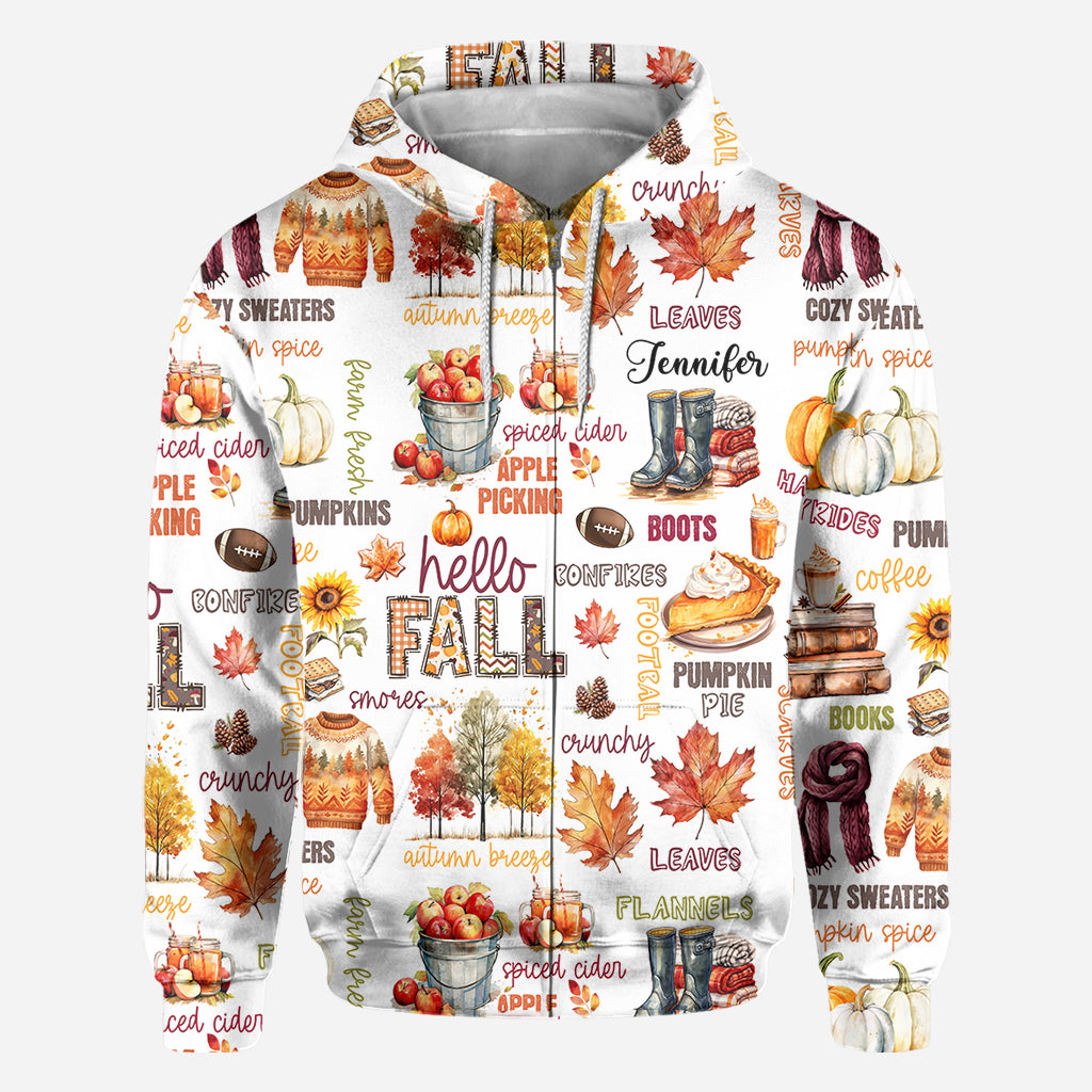 Bonjour l'automne - T-shirt personnalisé automne
