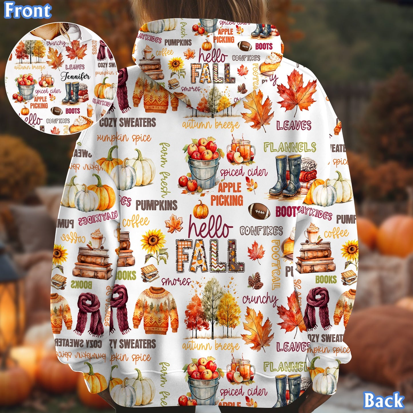 Bonjour l'automne - T-shirt personnalisé automne