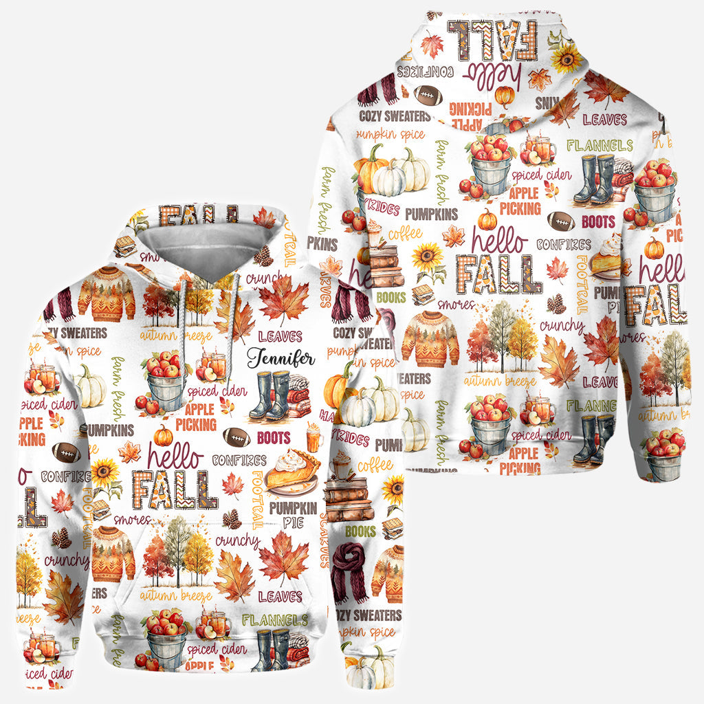 Bonjour l'automne - T-shirt personnalisé automne