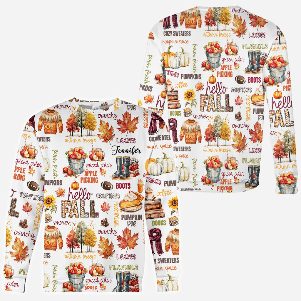 Bonjour l'automne - T-shirt personnalisé automne