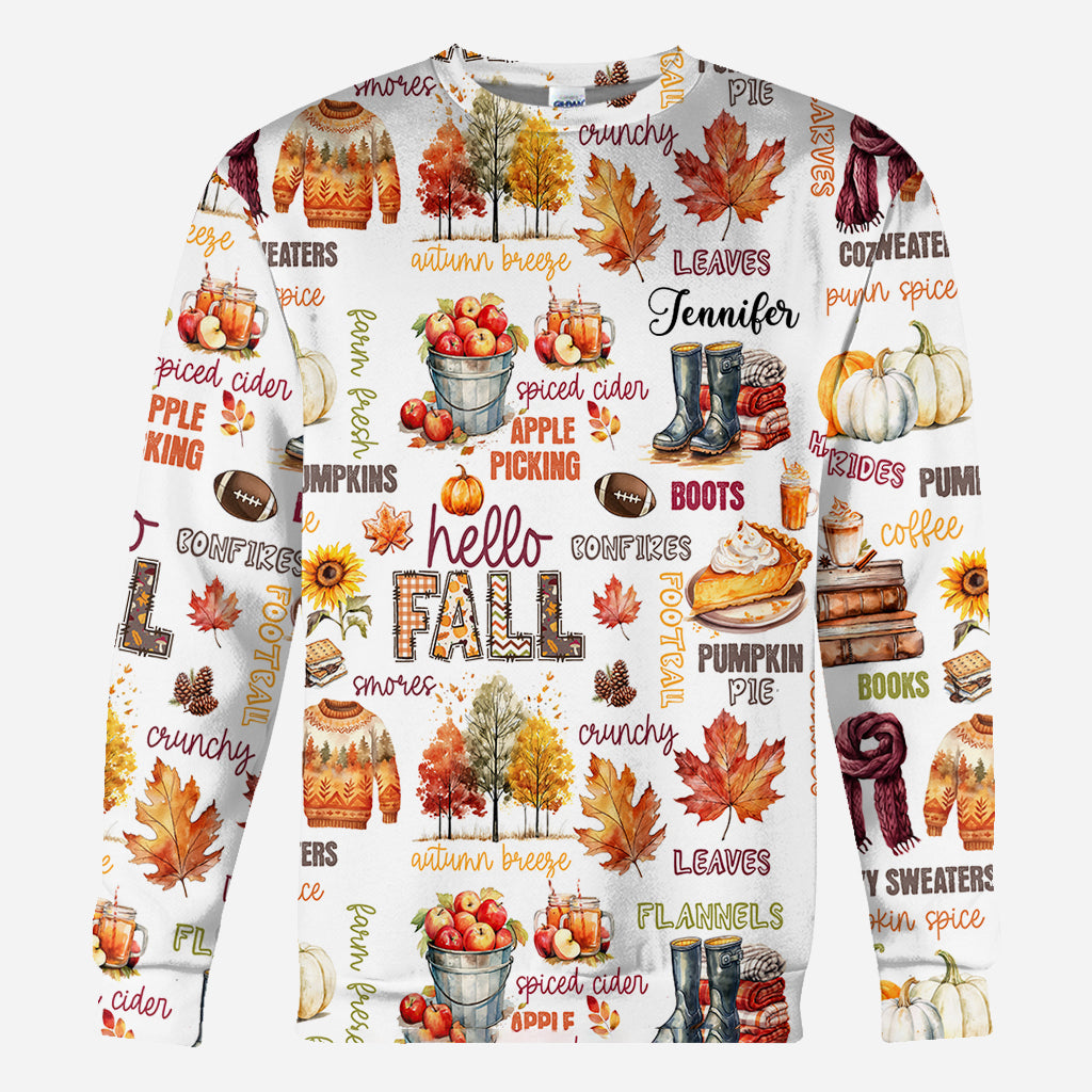 Bonjour l'automne - T-shirt personnalisé automne