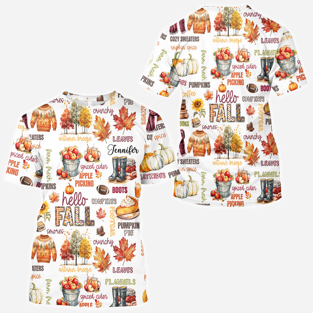 Bonjour l'automne - T-shirt personnalisé automne
