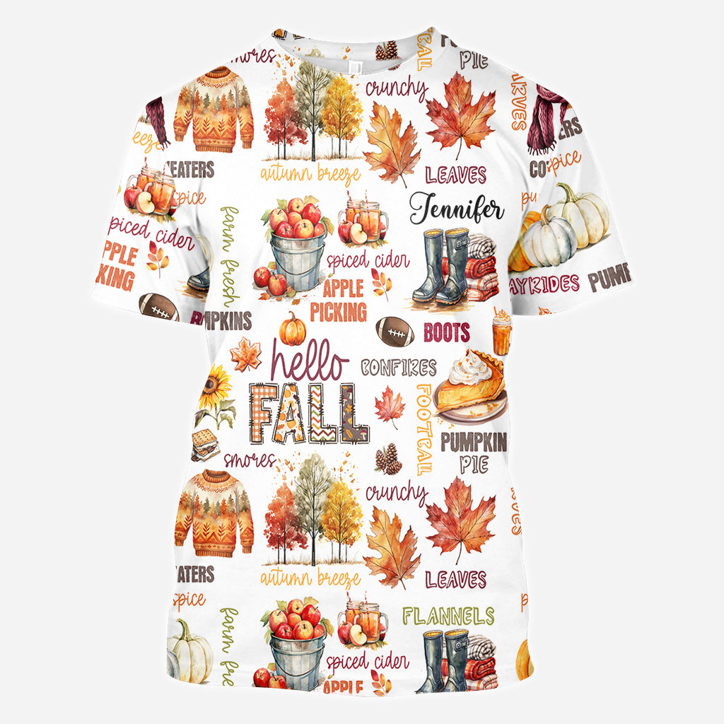 Bonjour l'automne - T-shirt personnalisé automne