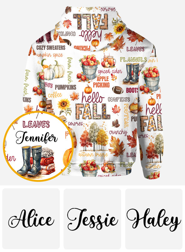 Bonjour l'automne - T-shirt personnalisé automne