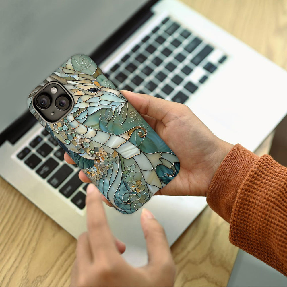 Coque de téléphone personnalisée avec motif dragon « J’adore les dragons »