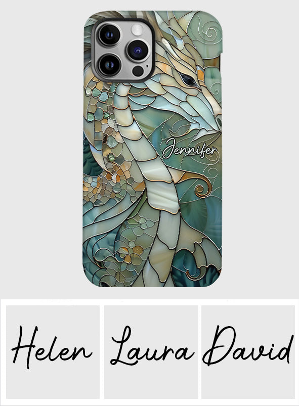 Coque de téléphone personnalisée avec motif dragon « J’adore les dragons »