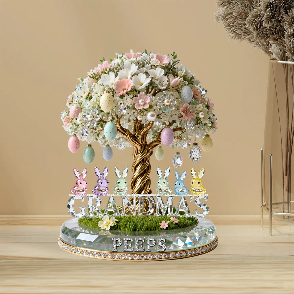 Grandma's Peeps - Personalized Grandma Custom Shaped Acrylic Plaque