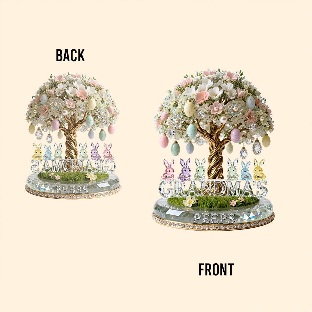 Grandma's Peeps - Personalized Grandma Custom Shaped Acrylic Plaque