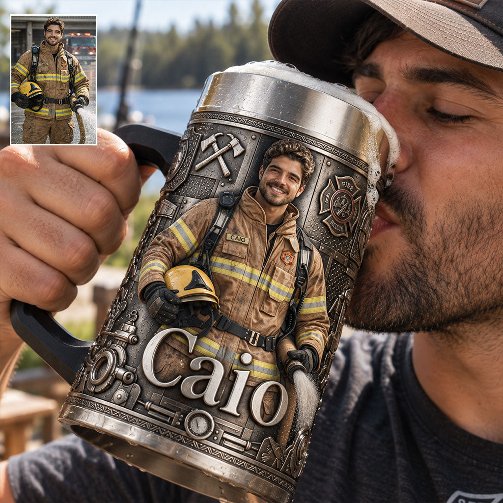 Firehouse Brew - Personalized Firefighter Beer Stein