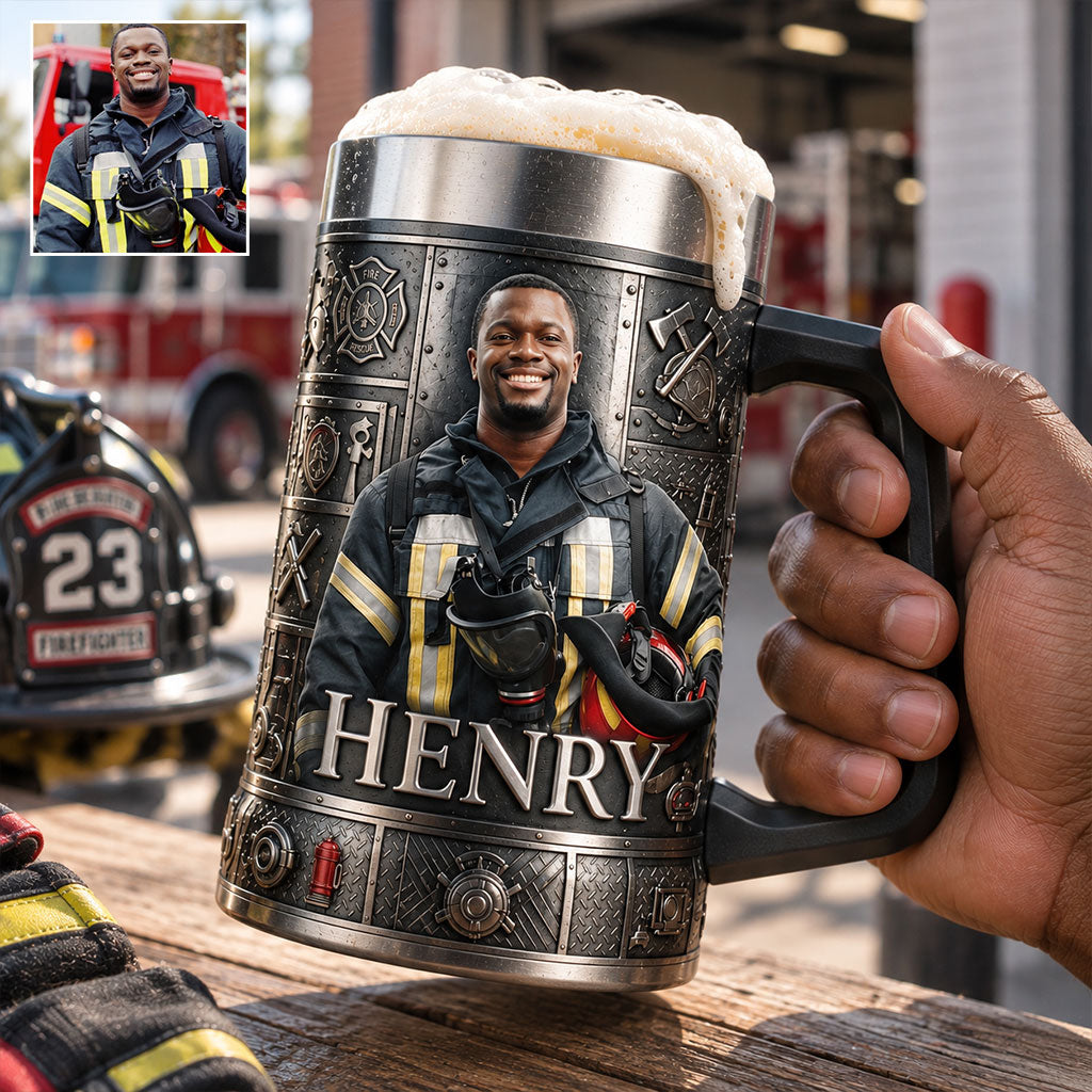 Firehouse Brew - Personalized Firefighter Beer Stein
